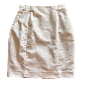 H&M white pencil skirt